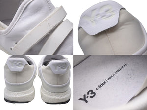 Y-3 ワイスリー Zazu ザズ 17AW ローカットスニーカー 靴 CG3157 レザー ホワイト サイズ24.5cm 美品 中古 4c072592