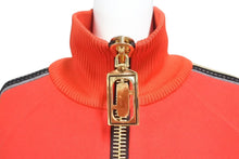 Load image into Gallery viewer, 極美品 Marc Jacobs マークジェイコブス ジャケット ジャージ S-W21790283 カシミア レッド ベージュ ゴールド金具 サイズ0 中古 4c072603