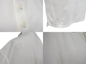 Burberry バーバリー 半袖 ポロシャツ ショートスリーブ TB モノグラムワッペン 8017723 コットン ホワイト 美品 中古 4c072609 