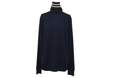 PAUL SMITH ポール スミス Knit Turtle Neck タートルネック ニット レディース ネイビー サイズ XL 美品 中古 4c072610