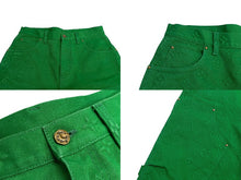 Load image into Gallery viewer, LOUIS VUITTON ルイヴィトン モノグラム デニム RM212 G98 HLD60W グリーン サイズ32 コットン 美品 中古 4c072614