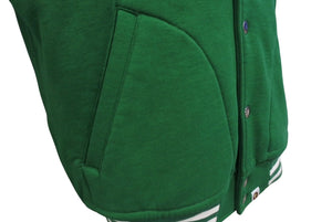 極美品 A BATHING APE アベイシングエイプ TIGER タイガー ワッペン スタジアムジャケット コットン グリーン ホワイト M 中古 4c072616 