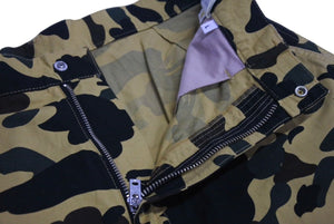 A BATHING APE アベイシングエイプ パンツ カーゴパンツ 迷彩 コットン カモ柄 サイズL 美品 中古 4c072617 