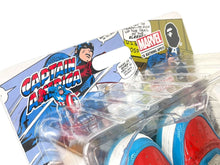 画像をギャラリービューアに読み込む, A BATHING APE アベイシングエイプ × MARVEL アスリート BAPE サイズ8 ブルー レッド M191903 美品 中古 4c072622 