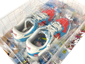 A BATHING APE アベイシングエイプ × MARVEL アスリート BAPE サイズ8 ブルー レッド M191903 美品 中古 4c072622 