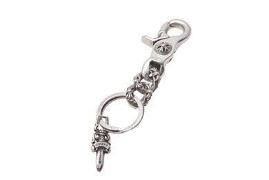 CHROME HEARTS クロムハーツ ショートエクストラファンシーリンク キーリング 2リンク 重量約58.2g シルバー925 美品 中古 4c072624