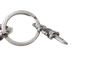 CHROME HEARTS クロムハーツ ショートエクストラファンシーリンク キーリング 2リンク 重量約58.2g シルバー925 美品 中古 4c072624