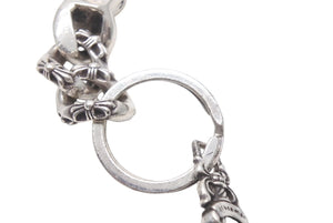 CHROME HEARTS クロムハーツ ショートエクストラファンシーリンク キーリング 2リンク 重量約58.2g シルバー925 美品 中古 4c072624