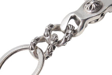 Load image into Gallery viewer, CHROME HEARTS クロムハーツ ショートエクストラファンシーリンク キーリング 2リンク 重量約58.2g シルバー925 美品 中古 4c072624