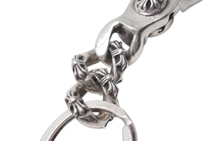 CHROME HEARTS クロムハーツ ショートエクストラファンシーリンク キーリング 2リンク 重量約58.2g シルバー925 美品 中古 4c072624