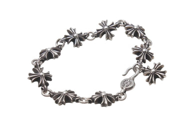 CHROME HEARTS クロムハーツ カットアウト CHプラス ブレスレット 9リンク 重量約55.5g 腕周り約22.5cm シルバー925 美品 中古 4c072626