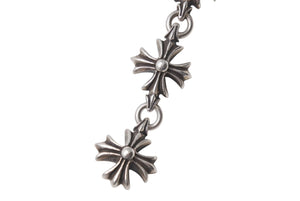 CHROME HEARTS クロムハーツ カットアウト CHプラス ブレスレット 9リンク 重量約55.5g 腕周り約22.5cm シルバー925 美品 中古 4c072626