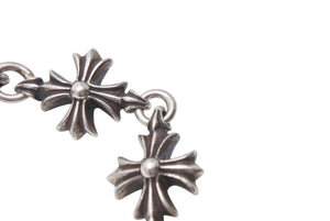 CHROME HEARTS クロムハーツ カットアウト CHプラス ブレスレット 9リンク 重量約55.5g 腕周り約22.5cm シルバー925 美品 中古 4c072626