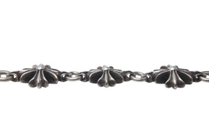 CHROME HEARTS クロムハーツ カットアウト CHプラス ブレスレット 9リンク 重量約55.5g 腕周り約22.5cm シルバー925 美品 中古 4c072626