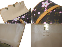 Load image into Gallery viewer, LOUIS VUITTON ルイヴィトン モノグラム チェリーブロッサム パピヨン ブラウン 村上隆 M92009 ロゴ 手持ち 美品 中古 4c072629