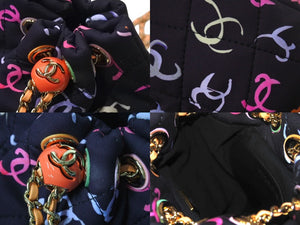 新品未使用 CHANEL シャネル リュック バックパック ココマーク 24SS ブラック マルチカラー AS4810 ゴールド金具 中古 4c072637