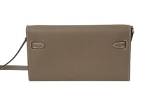 Load image into Gallery viewer, 極美品 エルメス HERMES 二つ折り財布 ケリーウォレット ケリー トゥーゴー エトゥープ ゴールド金具 B刻印 中古 4c072643