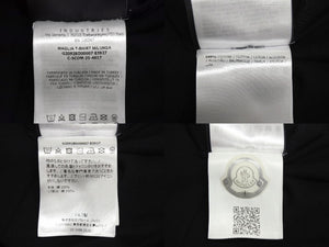 MONCLER モンクレール 長袖Tシャツ トップス クルーネック ブランドロゴ トルコ製 コットン グリーン サイズL 美品 中古 4c072651