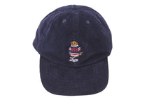 Load image into Gallery viewer, 新品未使用 POLO RALPH LAUREN ポロラルフローレン キャップ キッズサイズ ワンサイズ ポロベアー コーデュロイ ネイビー 中古 4c072668