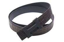 Load image into Gallery viewer, 極美品 HERMES エルメス ベルト コンスタンス ポロサス Hバックル D刻印 ブラウン ソーブラック金具 サイズ105 中古 4c072673he