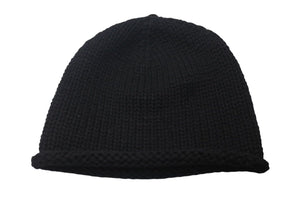 CHROME HEARTS クロムハーツ ビーニー ニット帽 クロスボール ピラミッド ブラック カシミヤ シルバー925 美品 中古 4c072687