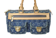 Load image into Gallery viewer, LOUIS VUITTON ルイヴィトン ネオスピーディ ハンドバッグ M95019 モノグラムデニム ゴールド金具 美品 中古 4c072699
