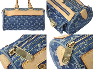 LOUIS VUITTON ルイヴィトン ネオスピーディ ハンドバッグ M95019 モノグラムデニム ゴールド金具 美品 中古 4c072699