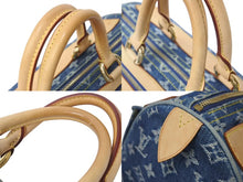 Load image into Gallery viewer, LOUIS VUITTON ルイヴィトン ネオスピーディ ハンドバッグ M95019 モノグラムデニム ゴールド金具 美品 中古 4c072699