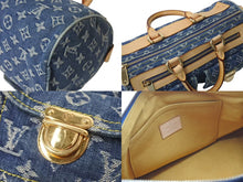 Load image into Gallery viewer, LOUIS VUITTON ルイヴィトン ネオスピーディ ハンドバッグ M95019 モノグラムデニム ゴールド金具 美品 中古 4c072699