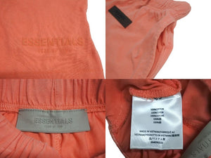 ESSENTIALS エッセンシャルズ フィアオブゴッド キッズ セットアップ ノースリーブ ハーフパンツ サーモンピンク 4/5 美品 中古 4c072714