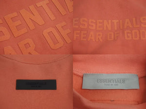 ESSENTIALS エッセンシャルズ フィアオブゴッド キッズ セットアップ ノースリーブ ハーフパンツ サーモンピンク 4/5 美品 中古 4c072714