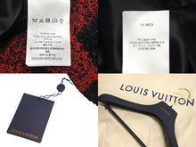 Load image into Gallery viewer, 新品未使用 LOUIS VUITTON ルイヴィトン 1AFWN0 ダミエ カラーレス ツイードジャケット サイズ50 レッド 中古 4c072724