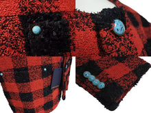 Load image into Gallery viewer, 新品未使用 LOUIS VUITTON ルイヴィトン 1AFWN0 ダミエ カラーレス ツイードジャケット サイズ50 レッド 中古 4c072724