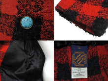 Load image into Gallery viewer, 新品未使用 LOUIS VUITTON ルイヴィトン 1AFWN0 ダミエ カラーレス ツイードジャケット サイズ50 レッド 中古 4c072724