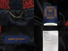 Load image into Gallery viewer, 新品未使用 LOUIS VUITTON ルイヴィトン 1AFWN0 ダミエ カラーレス ツイードジャケット サイズ50 レッド 中古 4c072724