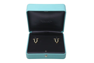 極美品 TIFFANY ティファニー タイタン by ファレル・ウィリアムス スモール ピアス AU750 D0.19ct 3.9g 中古 4c072725