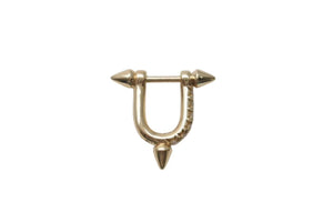 極美品 TIFFANY ティファニー タイタン by ファレル・ウィリアムス スモール ピアス AU750 D0.19ct 3.9g 中古 4c072725