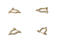 Load image into Gallery viewer, 極美品 TIFFANY ティファニー タイタン by ファレル・ウィリアムス スモール ピアス AU750 D0.19ct 3.9g 中古 4c072725