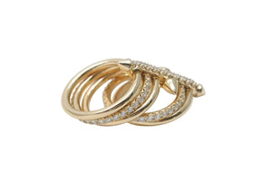 極美品 TIFFANY ティファニー タイタン by ファレル・ウィリアムス 5ロウ リング AU750 D1.75CT 13号 中古 4c072726