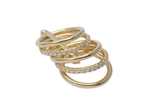 Load image into Gallery viewer, 極美品 TIFFANY ティファニー タイタン by ファレル・ウィリアムス 5ロウ リング AU750 D1.75CT 13号 中古 4c072726