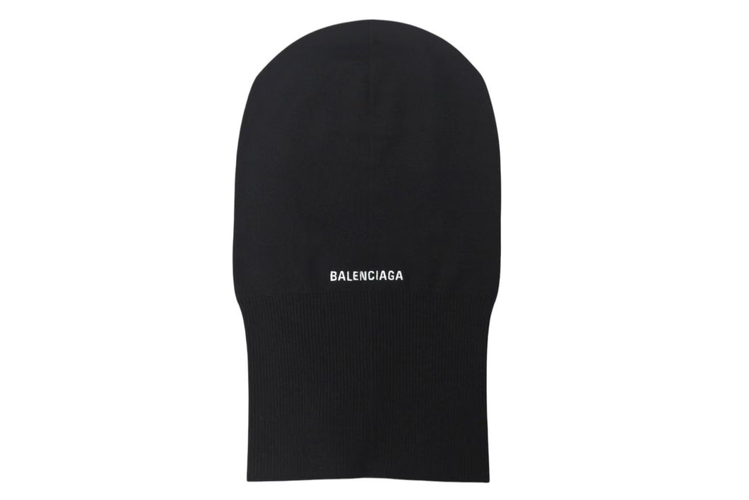 新品未使用 BALENCIAGA バレンシアガ 23SS バラクラバ ニットキャップ 719536 テスート ウール ポリエステル ブラック 中古 4c072732