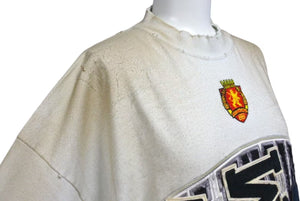 新品未使用 BALENCIAGA バレンシアガ SKATER OVERSIZED 半袖Tシャツ クラッシュダスト加工 23SS 739028 ホワイト サイズ2 中古 4c072736