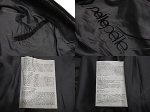 極美品 PellePelle ペレペレ AMERICA アメリカ ファー レザージャケット CHINA製 レザー ブラック マルチカラー サイズ12 中古 4c072744