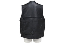 Load image into Gallery viewer, I.S chisato tsumoridesign イッセイスポーツチサトツモリデザイン フッシングベスト 80s ラムレザー ブラック サイズ9 美品 中古 4c072746