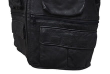 Load image into Gallery viewer, I.S chisato tsumoridesign イッセイスポーツチサトツモリデザイン フッシングベスト 80s ラムレザー ブラック サイズ9 美品 中古 4c072746