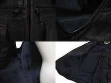 Load image into Gallery viewer, I.S chisato tsumoridesign イッセイスポーツチサトツモリデザイン フッシングベスト 80s ラムレザー ブラック サイズ9 美品 中古 4c072746