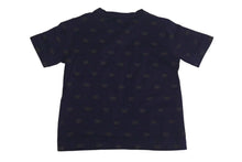 画像をギャラリービューアに読み込む, LOUIS VUITTON ルイヴィトン LVロゴ 半袖Tシャツ チビT RM071K MKJR99JBD コットン ネイビー ブラウン サイズ3 美品 中古 4c072748