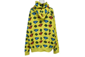BILLIONAIRE BOYS CLUB ビリオネアボーイズクラブ DIAMOND&DOLLAR FULL ZIP HOODIE ジップアップパーカー サイズM 美品 中古 4c072751