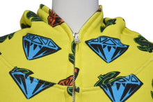 Load image into Gallery viewer, BILLIONAIRE BOYS CLUB ビリオネアボーイズクラブ DIAMOND&amp;DOLLAR FULL ZIP HOODIE ジップアップパーカー サイズM 美品 中古 4c072751