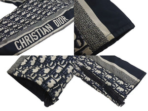 極美品 ChristianDior クリスチャンディオール リバーシブルジャケット トロッター 147V17A2968 ネイビー ホワイト サイズ36 中古 4c072753